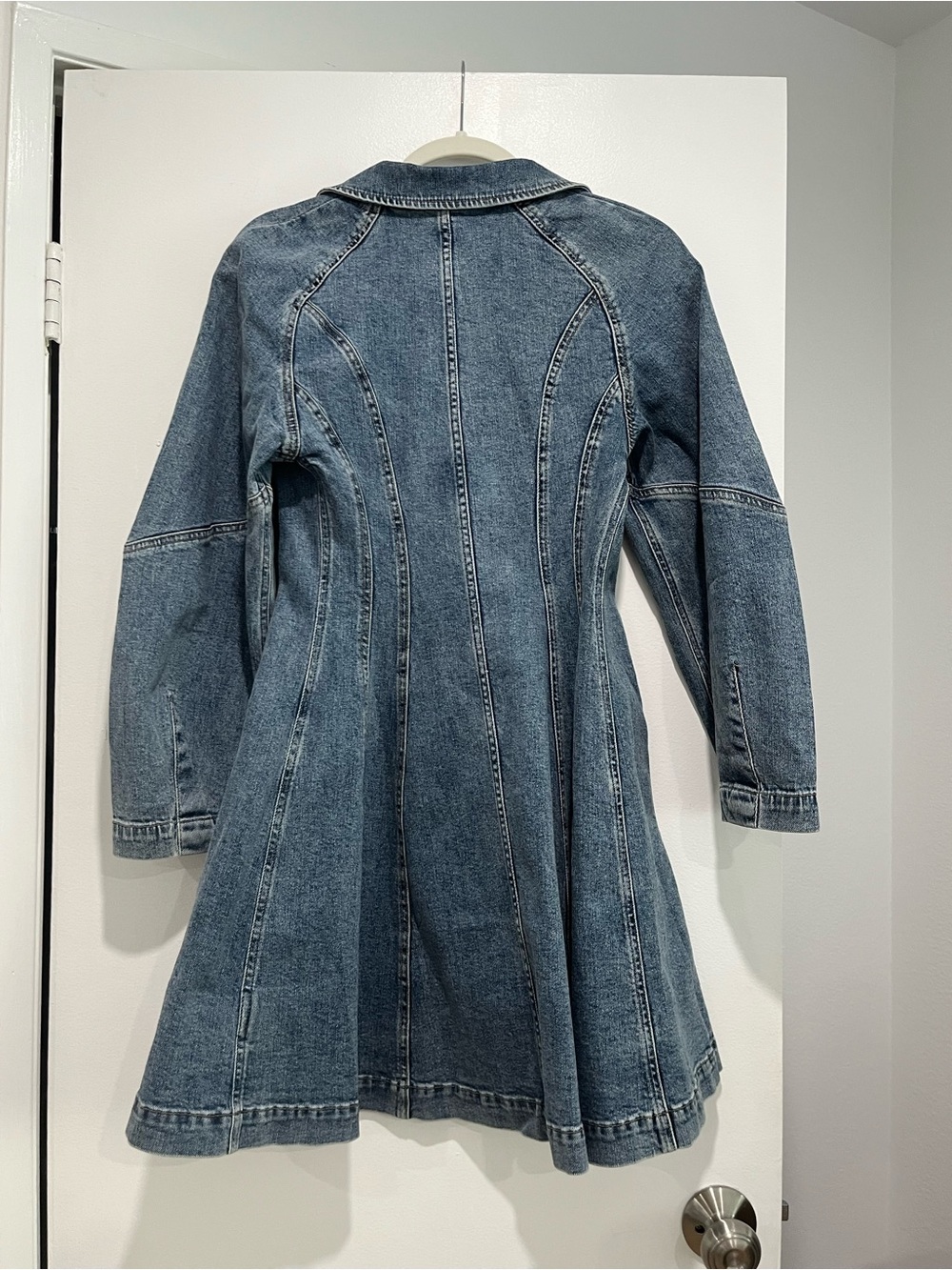 Banana Republic Blue Denim Button-Down Mini Dress - Picture 5 of 7